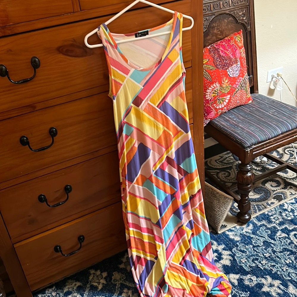 Long  slim summer dress